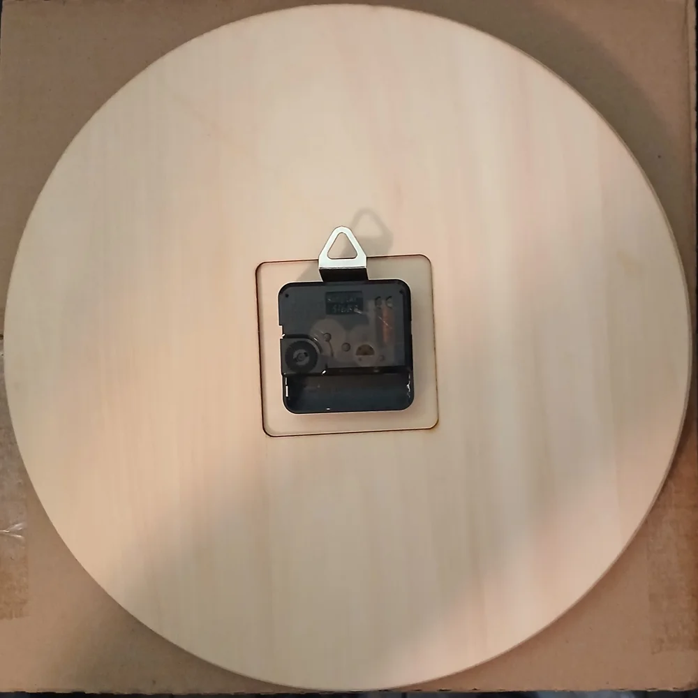 Robot Design Wood And vinyl record Wall Clock Handmade.